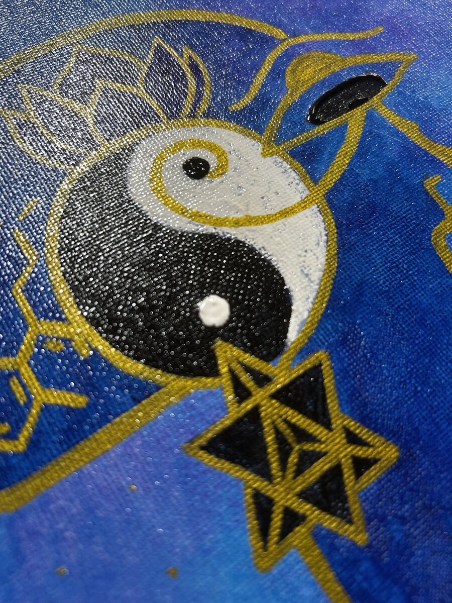 Detalhe da obra Lótus of Questions
